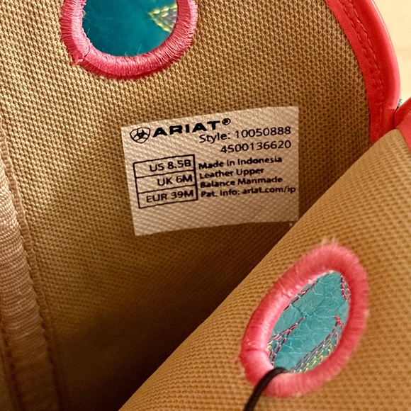 Ariat Elko #10050888 leather western cowboy boots 8.5 NWT - Picture 7 of 8